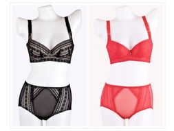 七折促销！强力提托全蕾丝上薄下厚定型模杯文胸套装